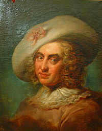 Nicolas Chédeville, painting by Aléxis Grimou.