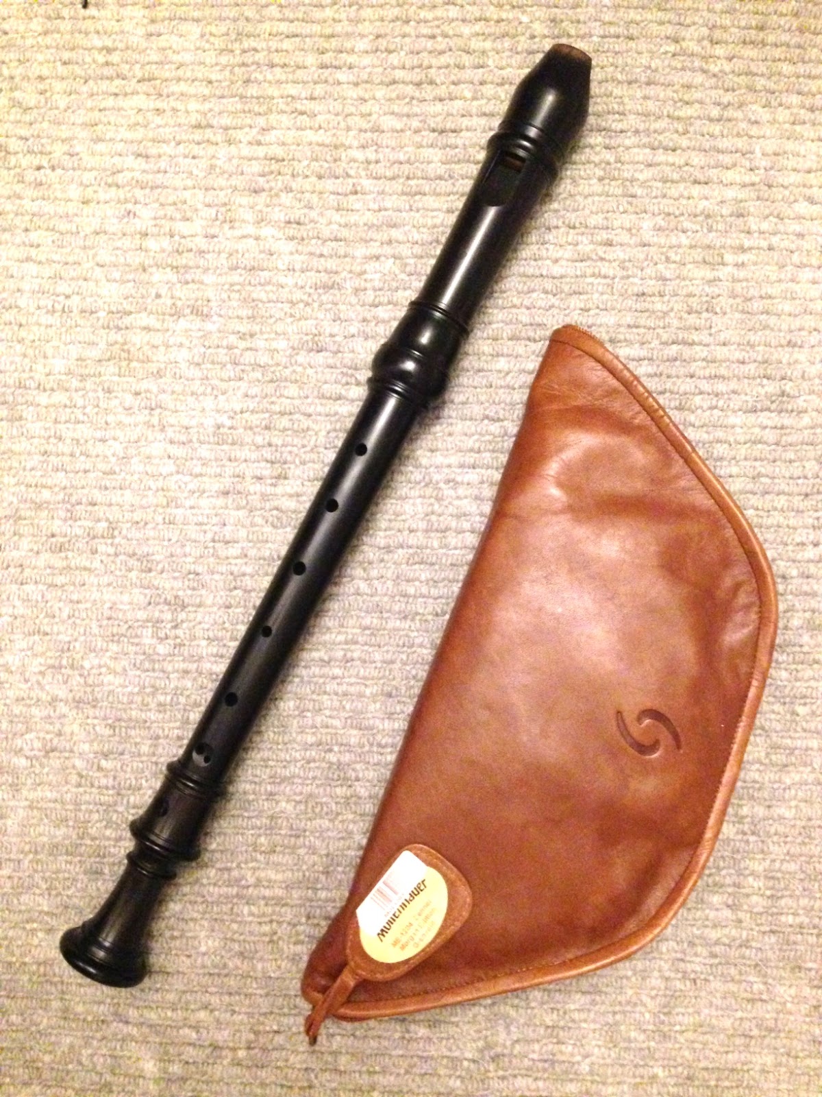 Recorder and case Society of Recorder Players