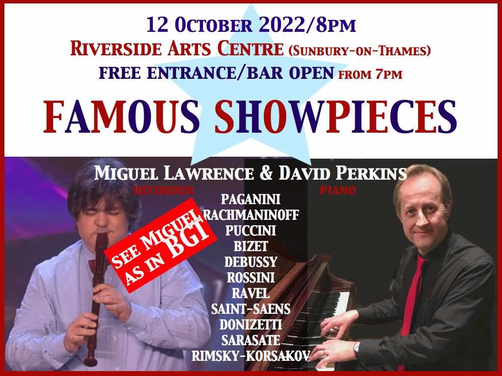 Famous Showpieces Society of Recorder Players